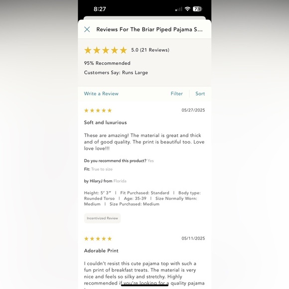 NWT new small Anthropologie briar short sleeve pipes pj pajama top black white - Picture 16 of 17